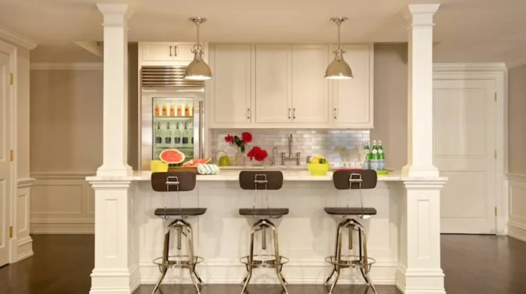 basement kitchenette designs