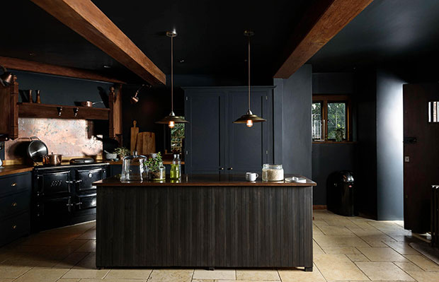 Moody & Dramatic Charcoal Black Kitchens