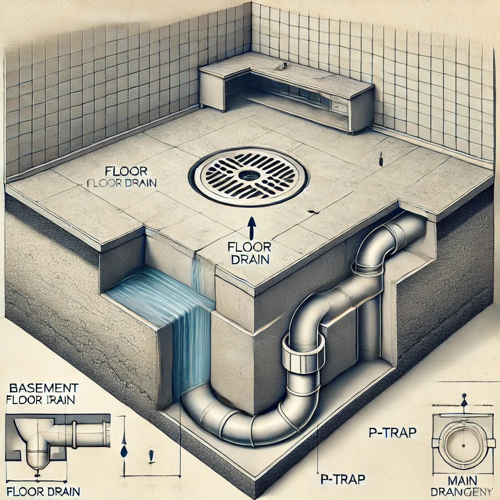 Basement Floor Drain Diagrams