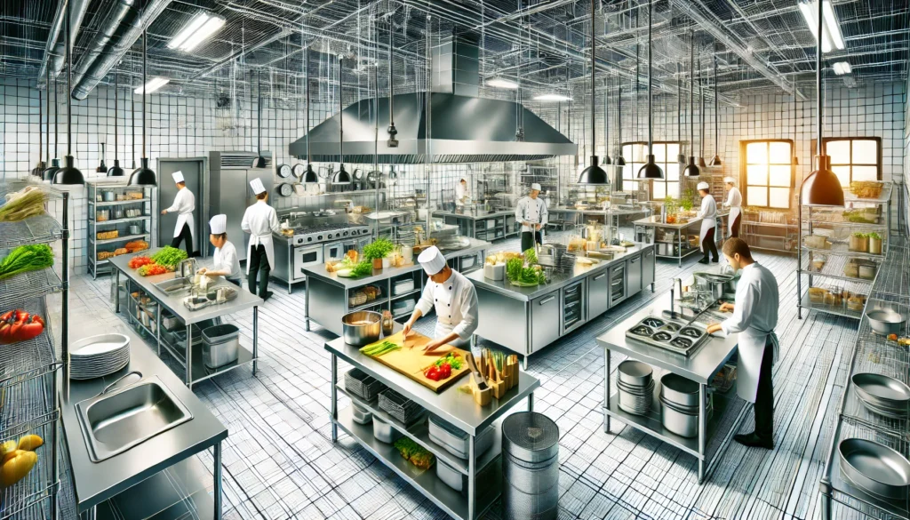 well-designed commercial kitchen layout