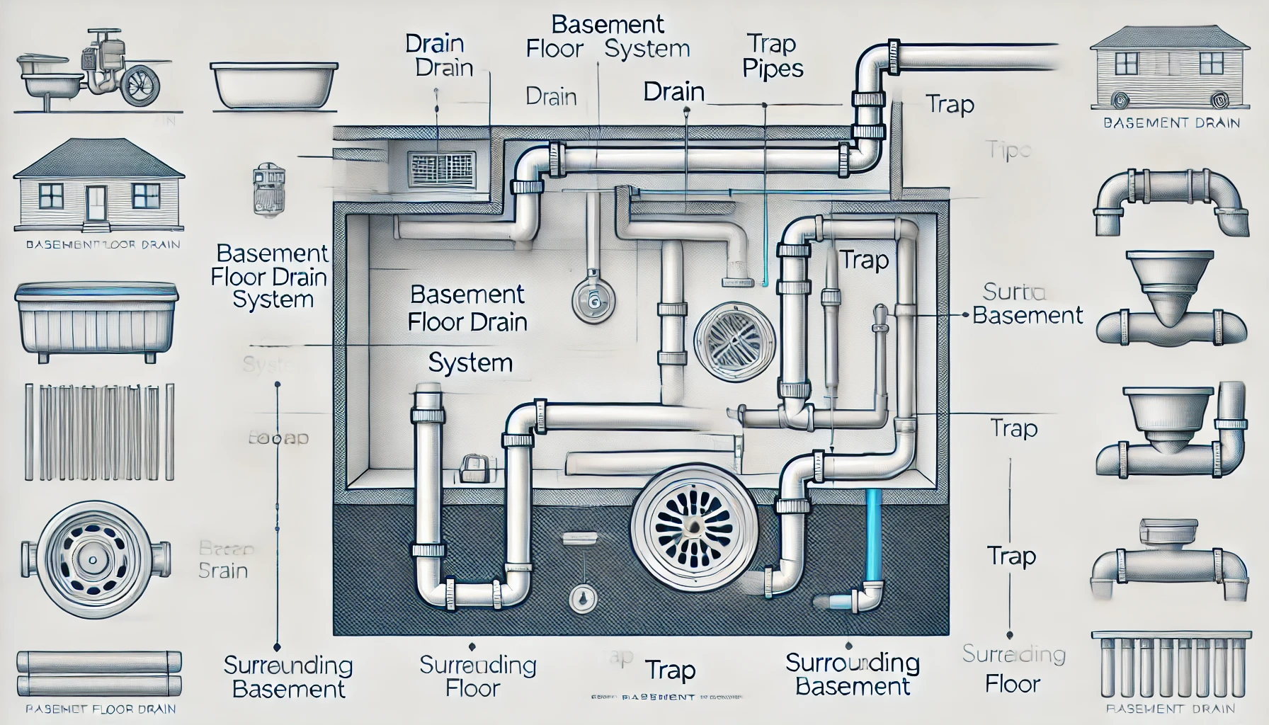 Basement Floor Drain Diagrams