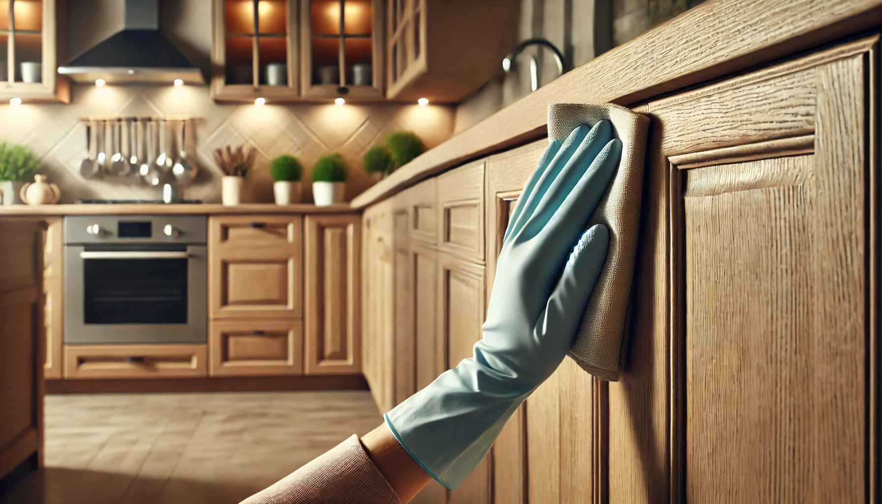 how to clean kitchen cabinets without removing finish