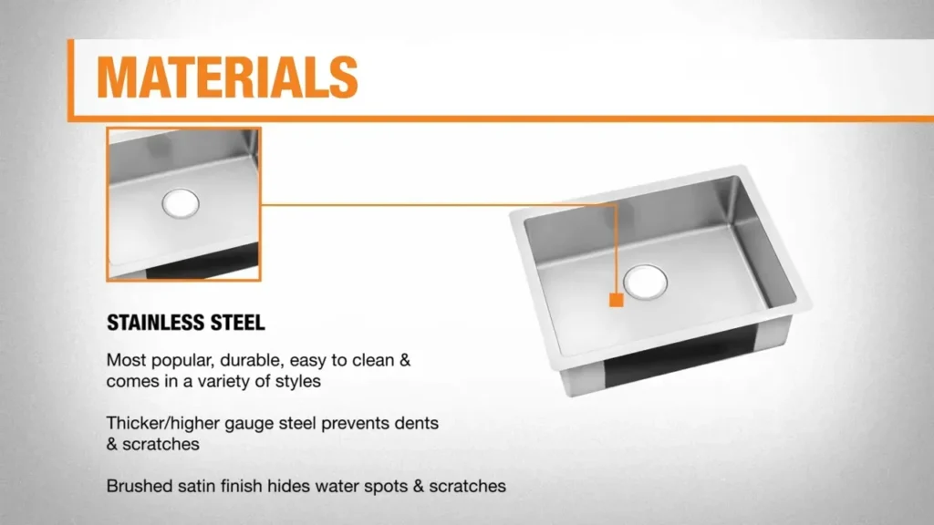 kitchen sink size chart