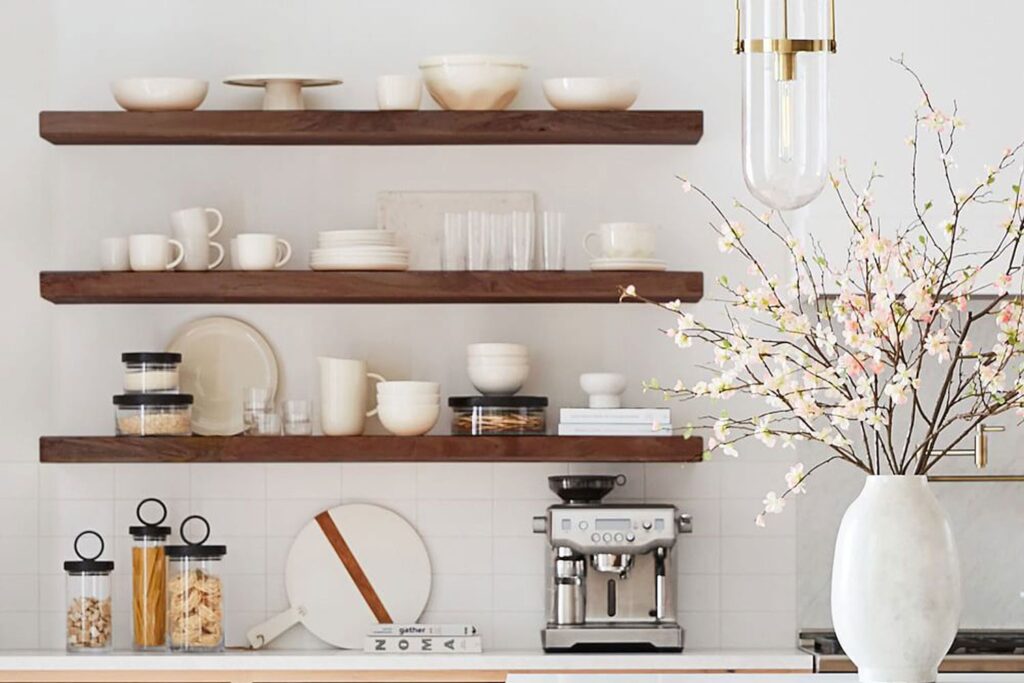 kitchen Vertical Shelves