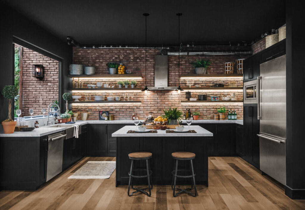 Industrial-Style Black Kitchens