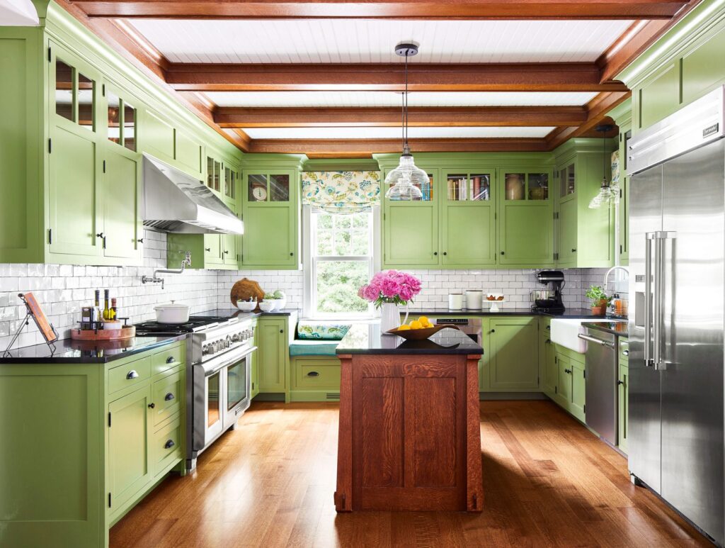 kitchen green cabinets wooden beams 8b0P6onFa 4ABTawx9qk5S 9c60ca7643ad4a3ca04deed9d24bb191