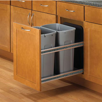 kitchen Pull-Out Trash and Recycling Bins